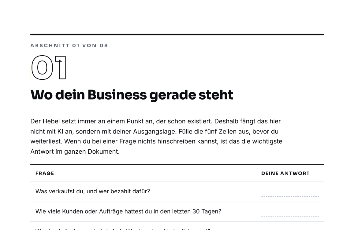 Ausschnitt aus Seite 1 der Vorlage