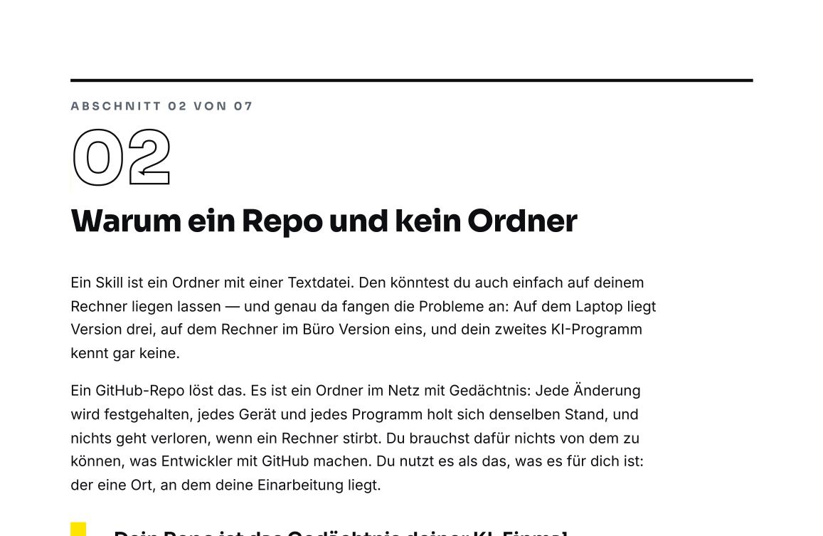 Ausschnitt aus Seite 1 der Vorlage