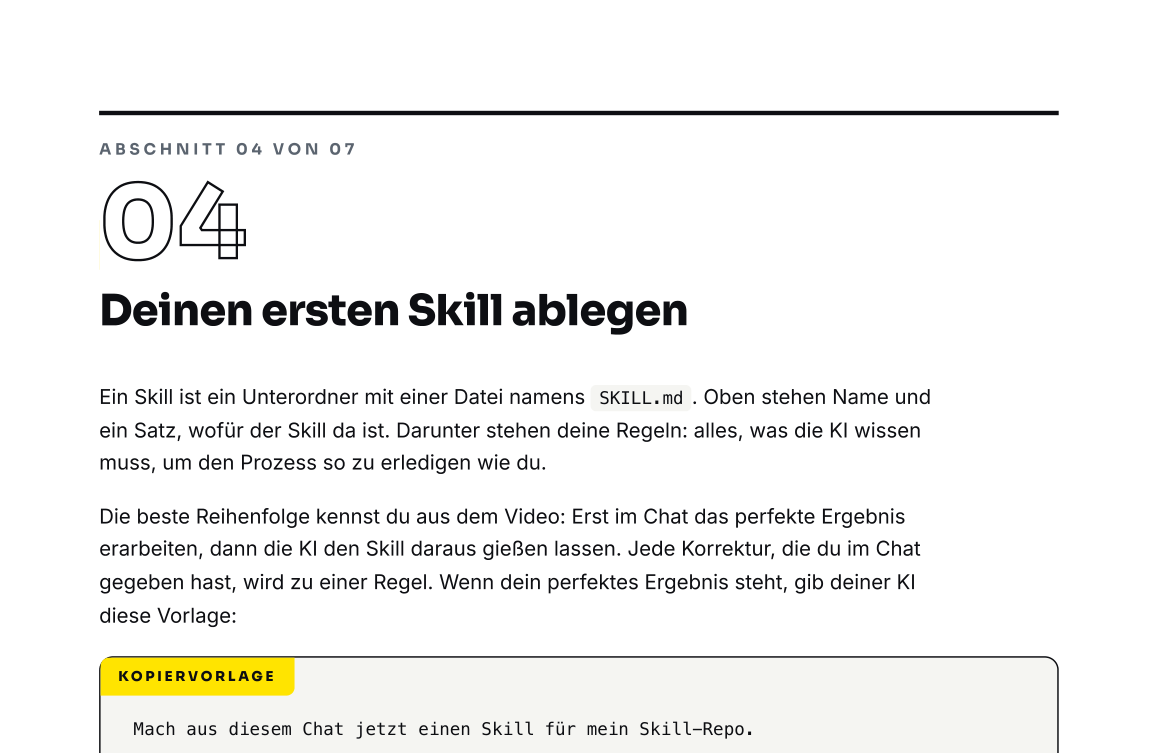 Ausschnitt aus Seite 2 der Vorlage